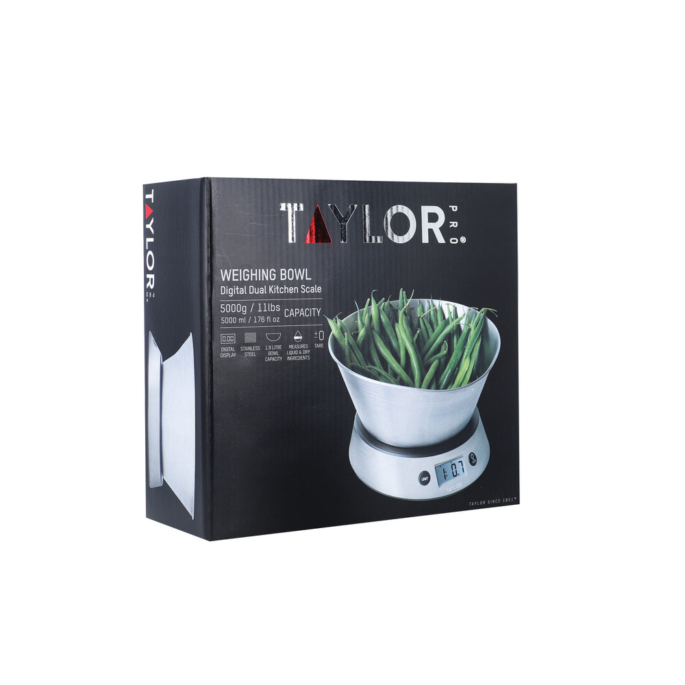Taylor Pro Weighing Bowl Digital Dual 5Kg Kitchen Scale