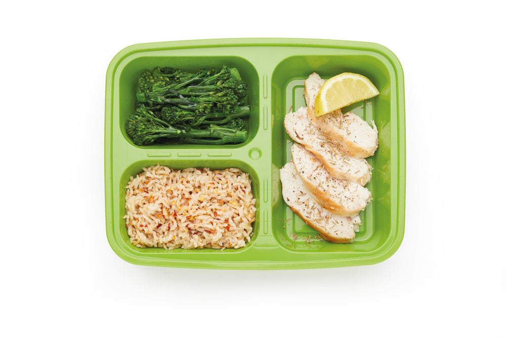 KitchenCraft Healthy Eating 5-Pack Portion Control Lunch Boxes with Compartments