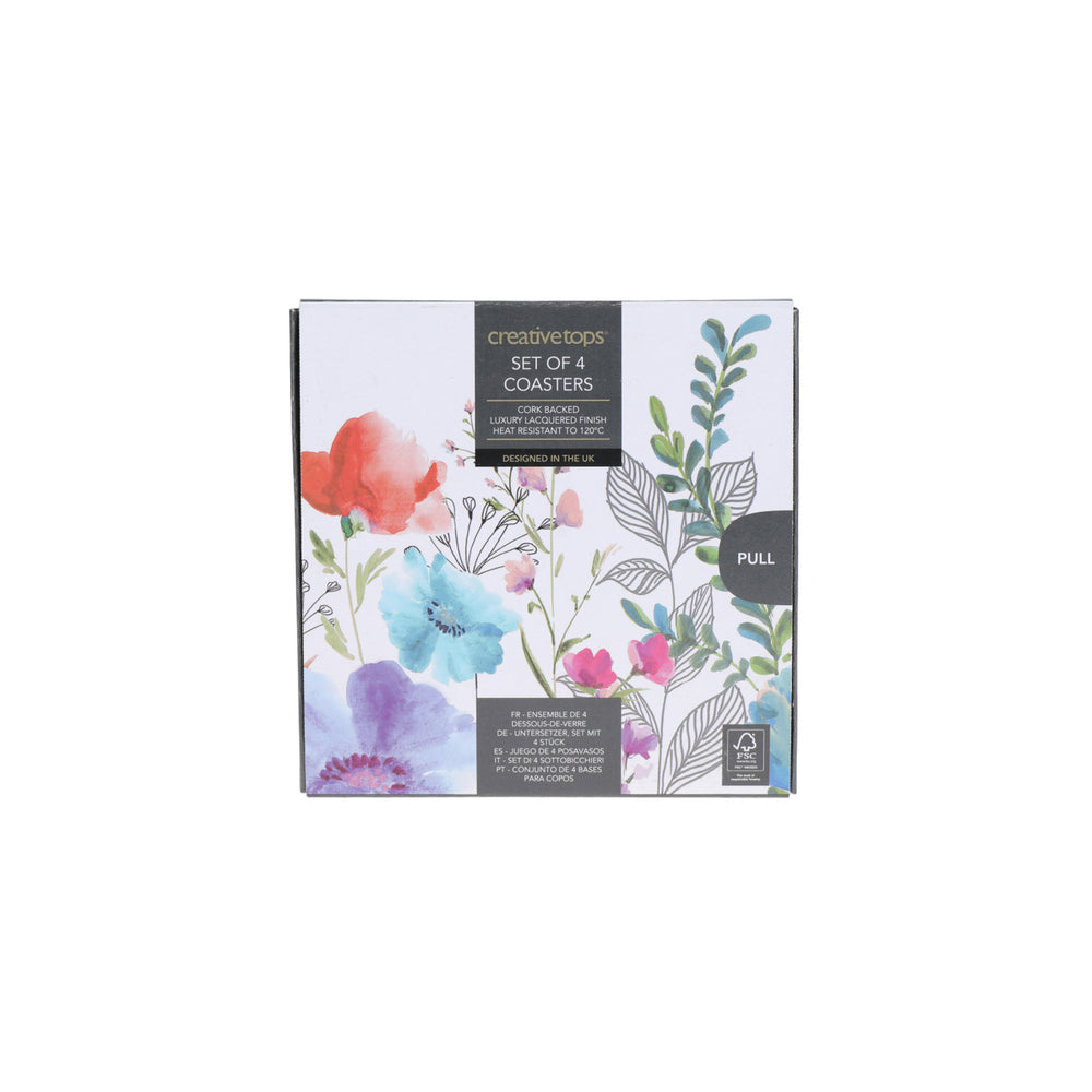 Creative Tops Meadow Floral Pack Of 6 Coasters