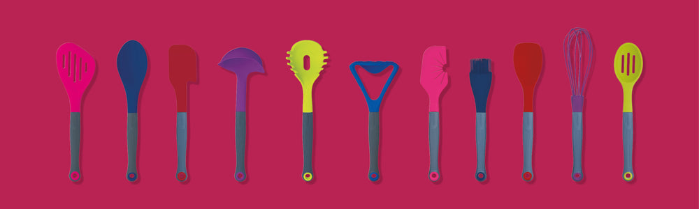 Colourworks Brights Navy Silicone-Headed Angled Pastry / Basting Brush