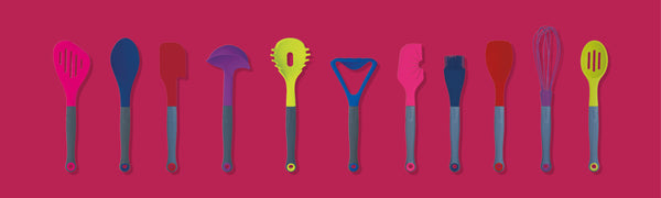 Colourworks Brights Navy Silicone-Headed Angled Pastry / Basting Brush image 3