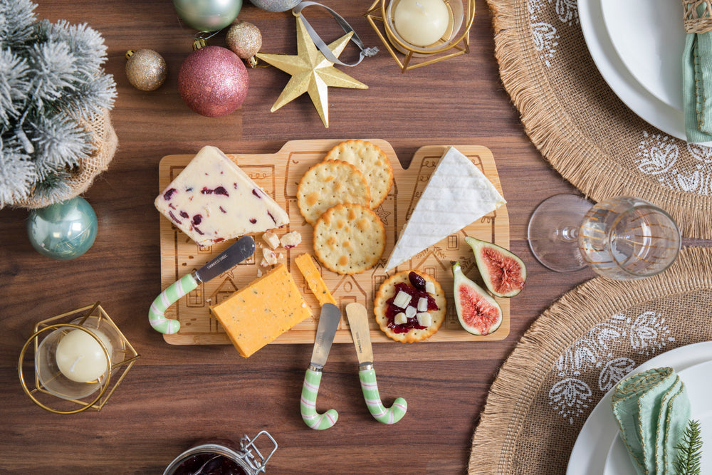 KitchenCraft The Nutcracker Collection Bamboo Cheese Serving Set