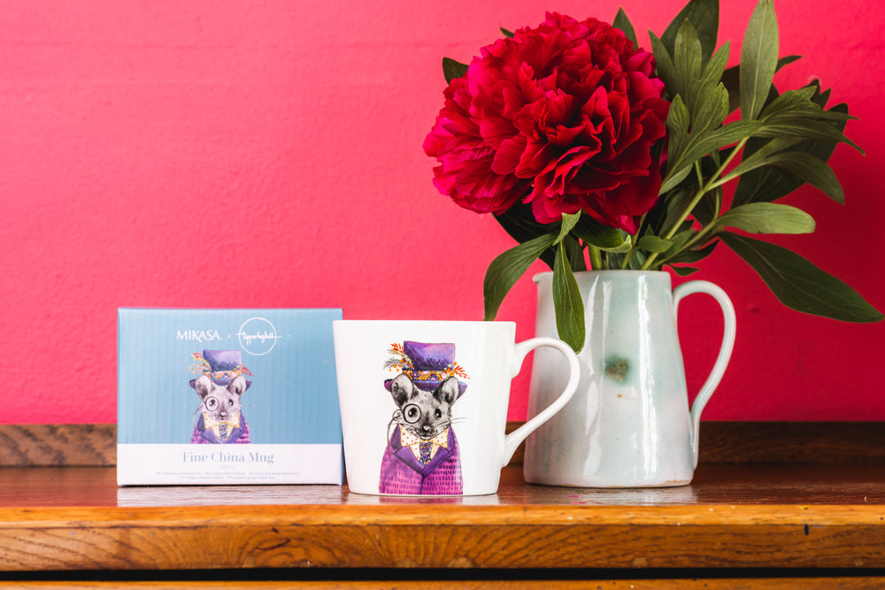 Mikasa Tipperleyhill Mouse Print Fine China Mug, 380ml