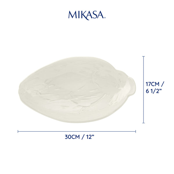 Mikasa Cranborne Large Artichoke Stoneware Serving Dish, 30.5cm, Cream image 8