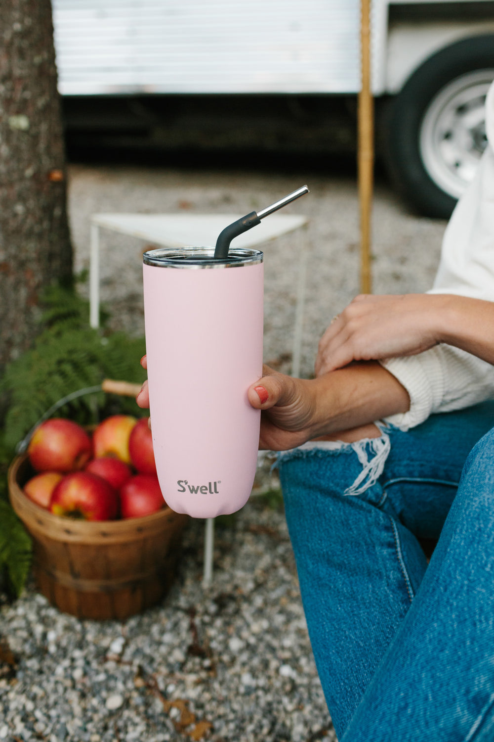 S'well Pink Topaz Tumbler with Lid, 530ml