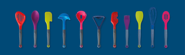 Colourworks Brights Red Long Handled Silicone-Headed Slotted Food Turner image 5