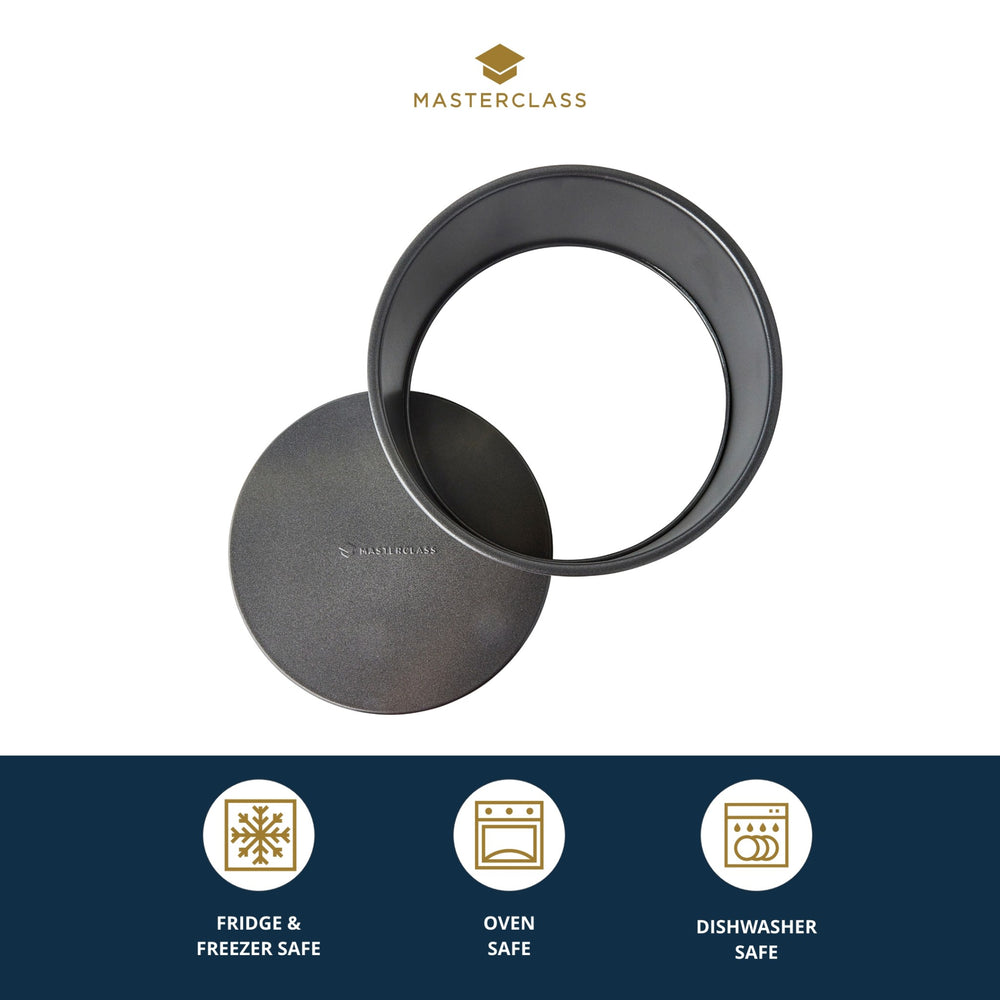MasterClass Non-Stick Loose Base Deep Cake Pan, 20cm