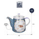 London Pottery Bell-Shaped Teapot with Infuser for Loose Tea - 1 L, Fox