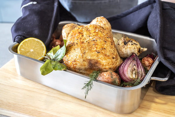 MasterClass Stainless Steel Heavy Duty Roasting Pan, 32cm x 23cm image 6