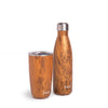 S'well 2pc Travel Cup and Bottle Set with Stainless Steel Water Bottle, 500ml and Drinks Tumbler, 530ml, Teakwood image 1