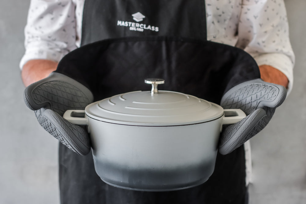 MasterClass Waterproof Silicone Double Oven Gloves with Thumbs