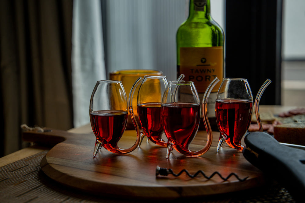 8pc Port Glass Gift Set with 8x Glass Port Sippers