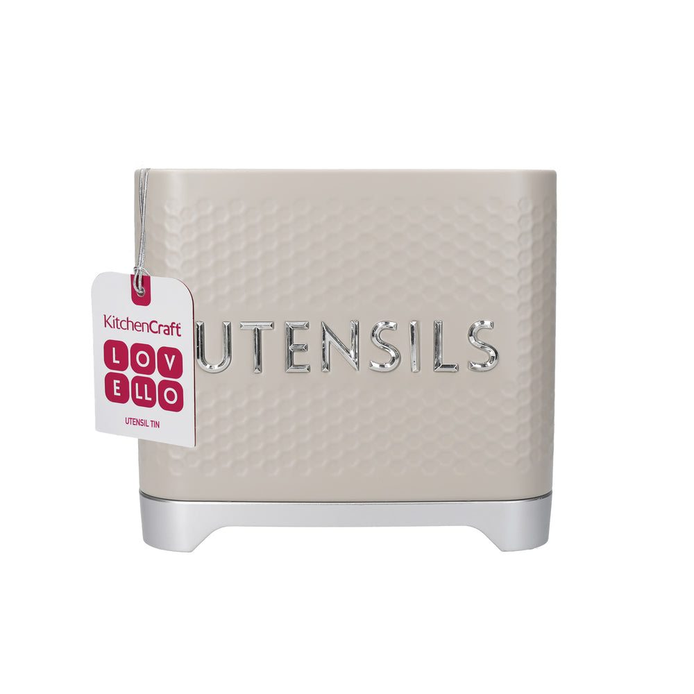 KitchenCraft Lovello Textured Latte Cream Utensil Holder