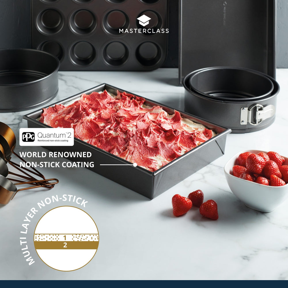 MasterClass Non-Stick Rectangular Deep Pan, 35cm x 24cm