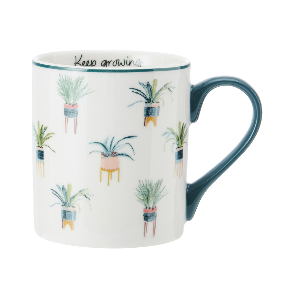 Mikasa Plant Straight-Sided Porcelain Mug, 280ml image 1