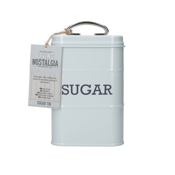 Living Nostalgia Vintage Blue Sugar Tin image 4