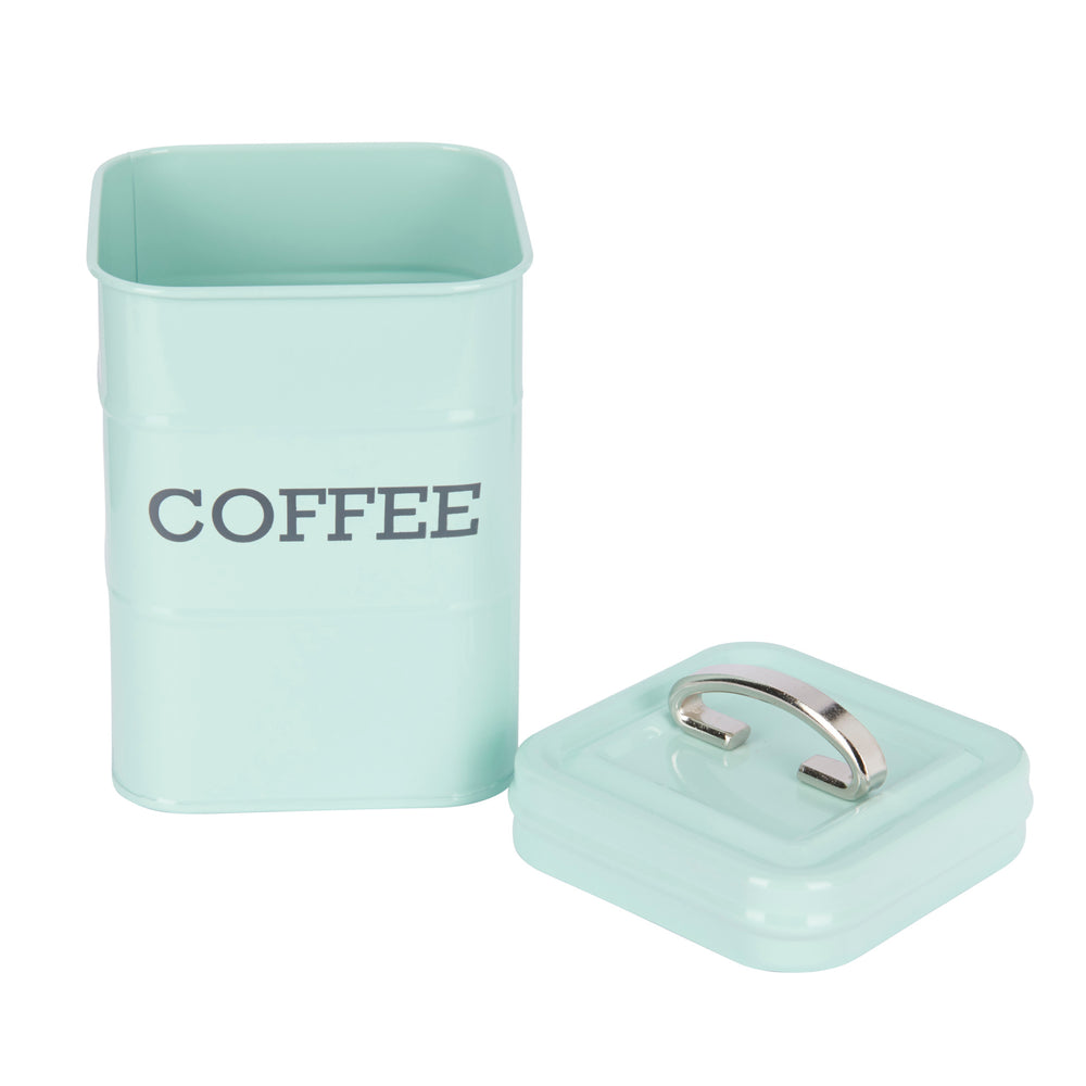 Living Nostalgia Vintage Blue Coffee Tin
