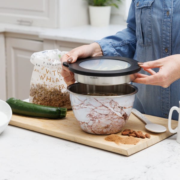 S'well Calacatta Gold Salad Bowl Kit, 1.9L image 6