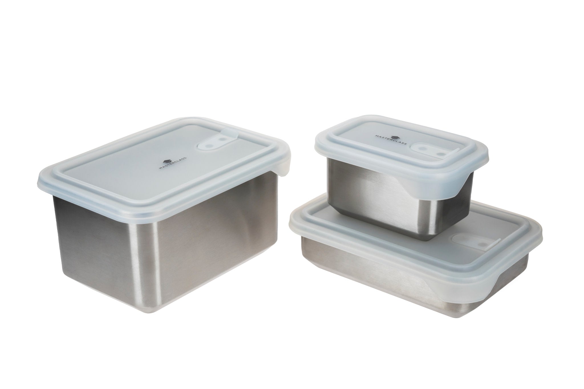 MasterClass All-in-One Stainless Steel Storage Containers, 3 pc set ...