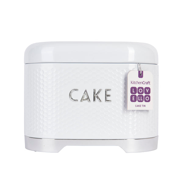 Lovello Textured Steel Cake Tin - Ice White image 4