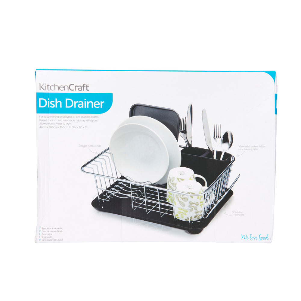 KitchenCraft Chrome Plated Dish Drainer
