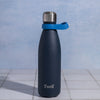 S'well 2pc Travel Bottle Set with Stainless Steel Water Bottle, 500ml, Azurite and Blue Bottle Handle image 2