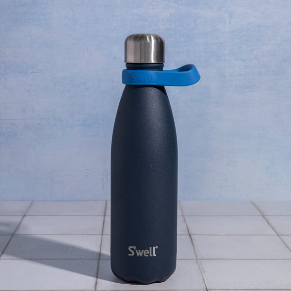 S'well 2pc Travel Bottle Set with Stainless Steel Water Bottle, 500ml, Azurite and Blue Bottle Handle image 2