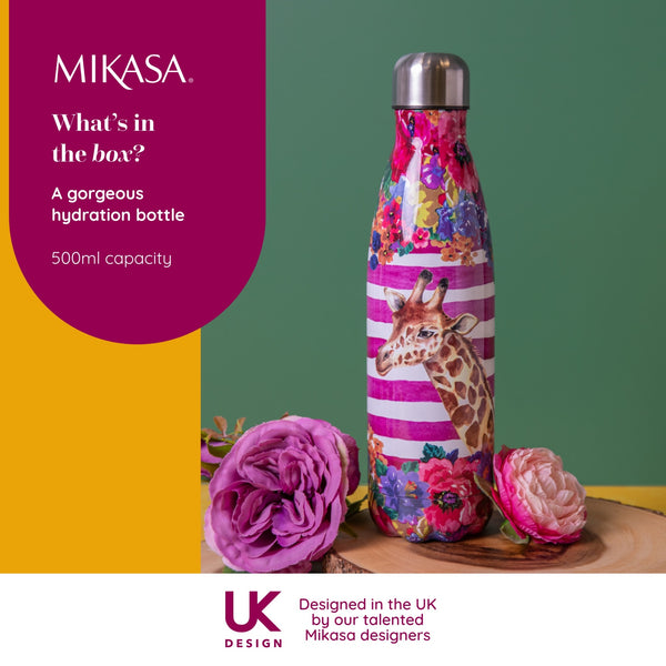 Mikasa Wild at Heart Giraffe Water Bottle, 500ml image 9