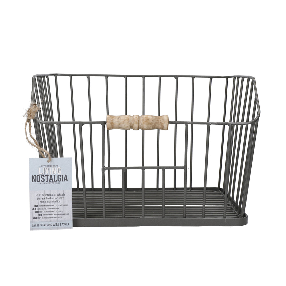 KitchenCraft Living Nostalgia Large Wire Storage Basket