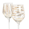 Mikasa Cheers Metallic Gold Set Of 4 14Oz Wine Glasses