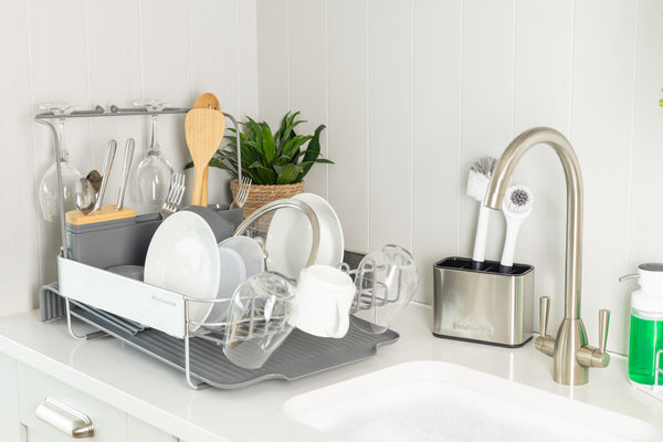 KitchenAid Expandable Dish-Drying Rack with Glassware Attachment image 5