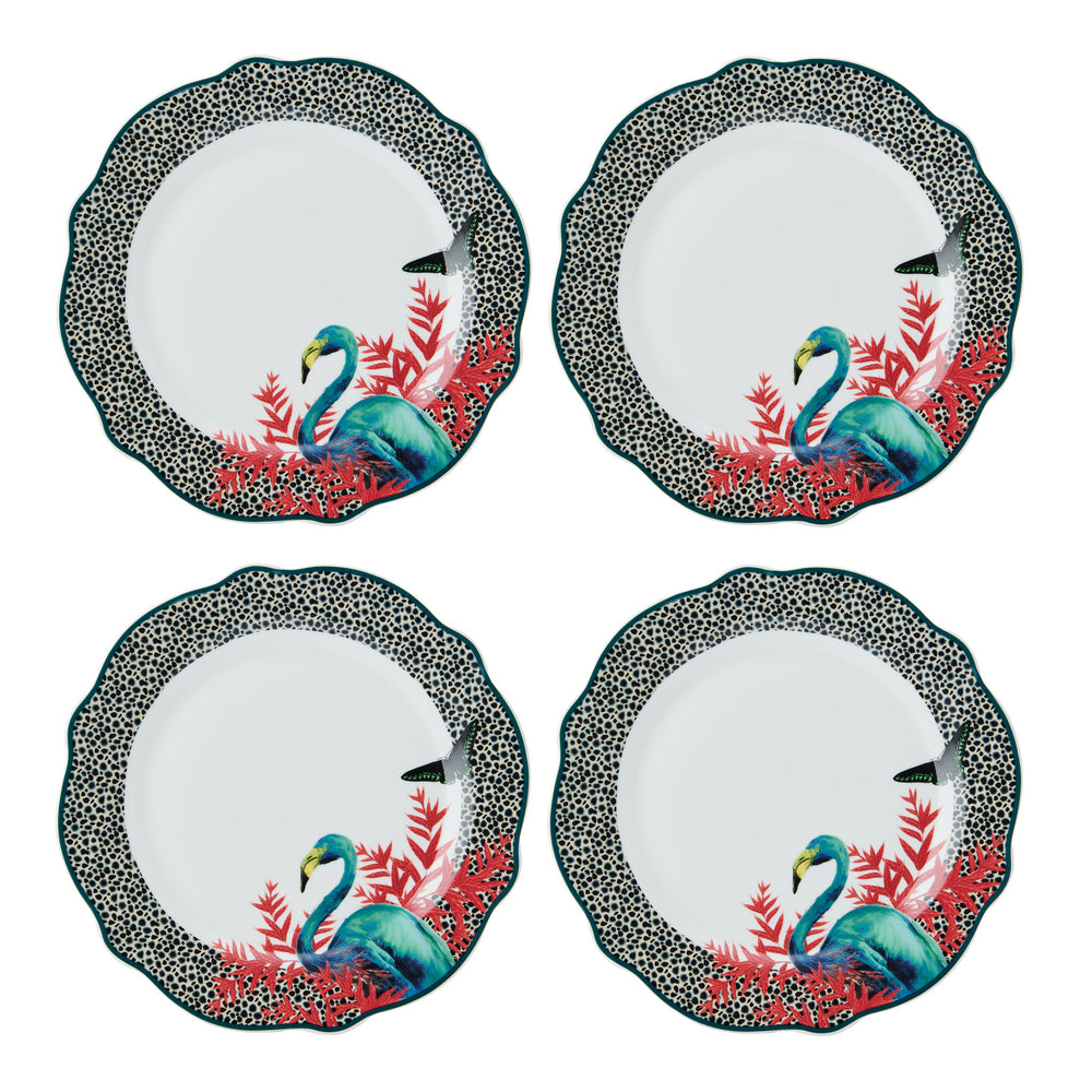 Mikasa x Sarah Arnett Porcelain Dinner Plate, Set of 4, 27cm image 1