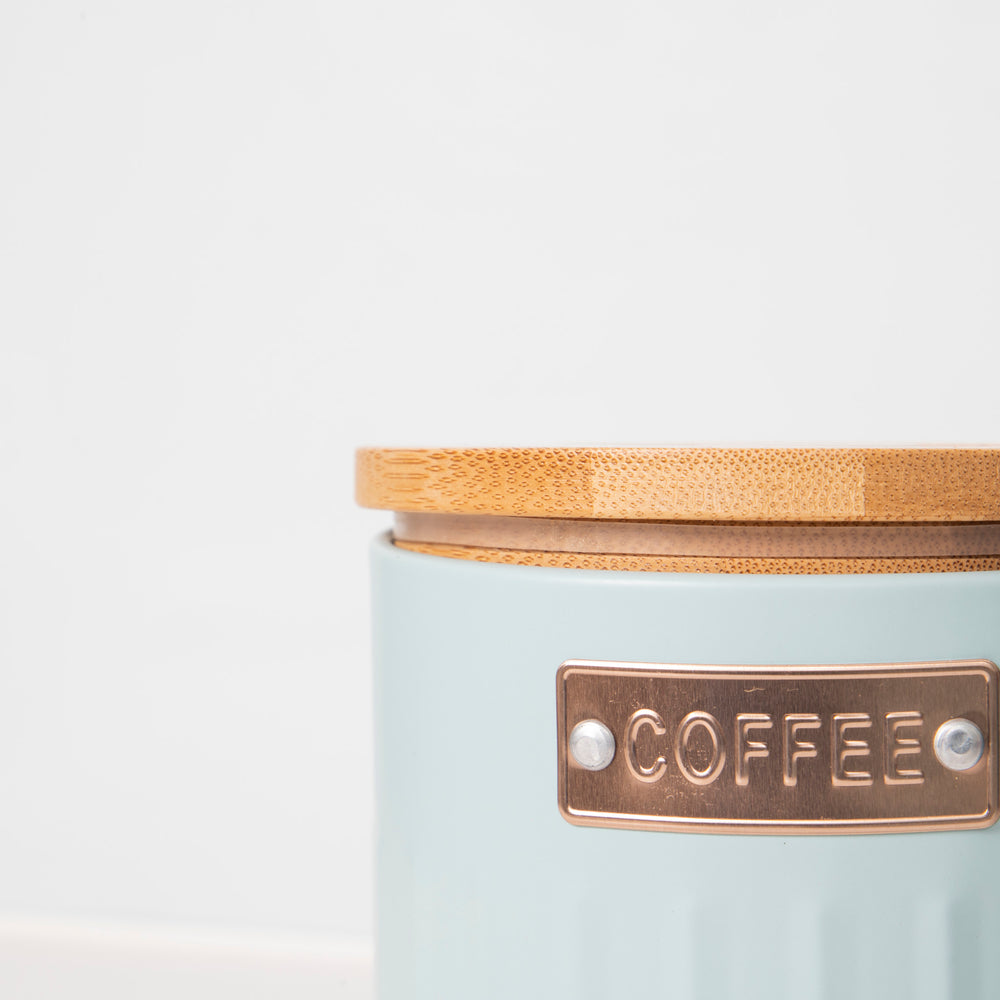 KitchenCraft Tea, Coffee and Sugar Canisters - 1 L, Light Blue, Set of 3