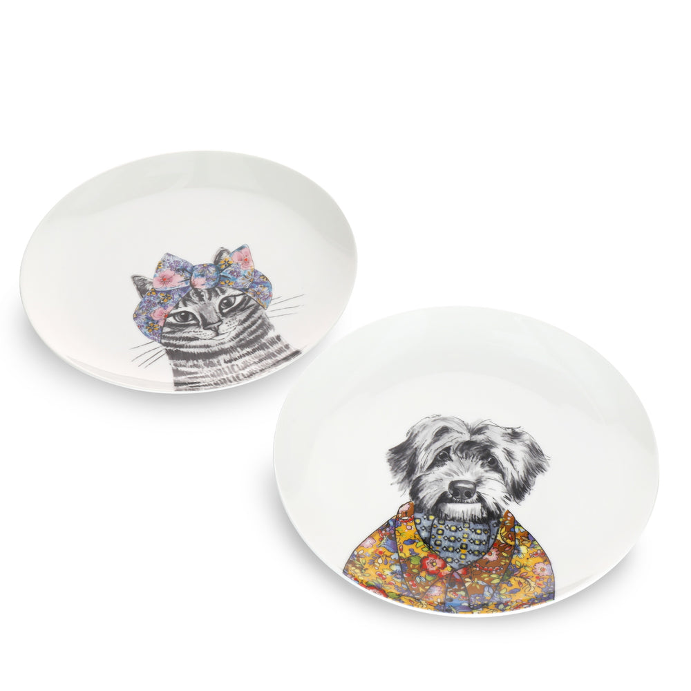 Mikasa x Tipperleyhill 2-Piece Fine China Side Plate Set, 21cm