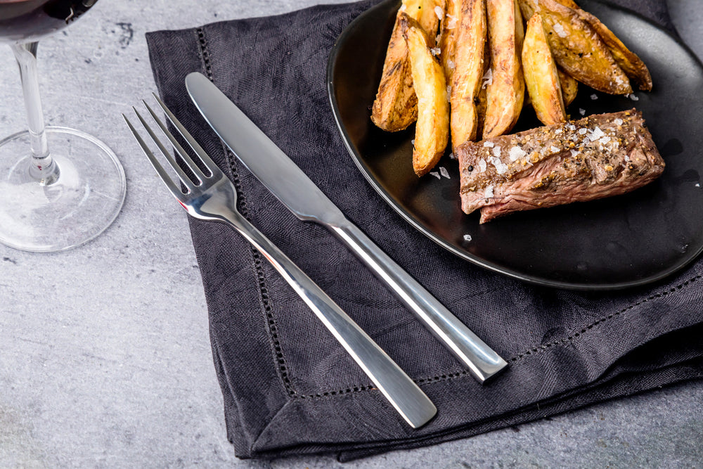 Mikasa Hospitality 12-Piece Square Edge Table Fork Cutlery Set
