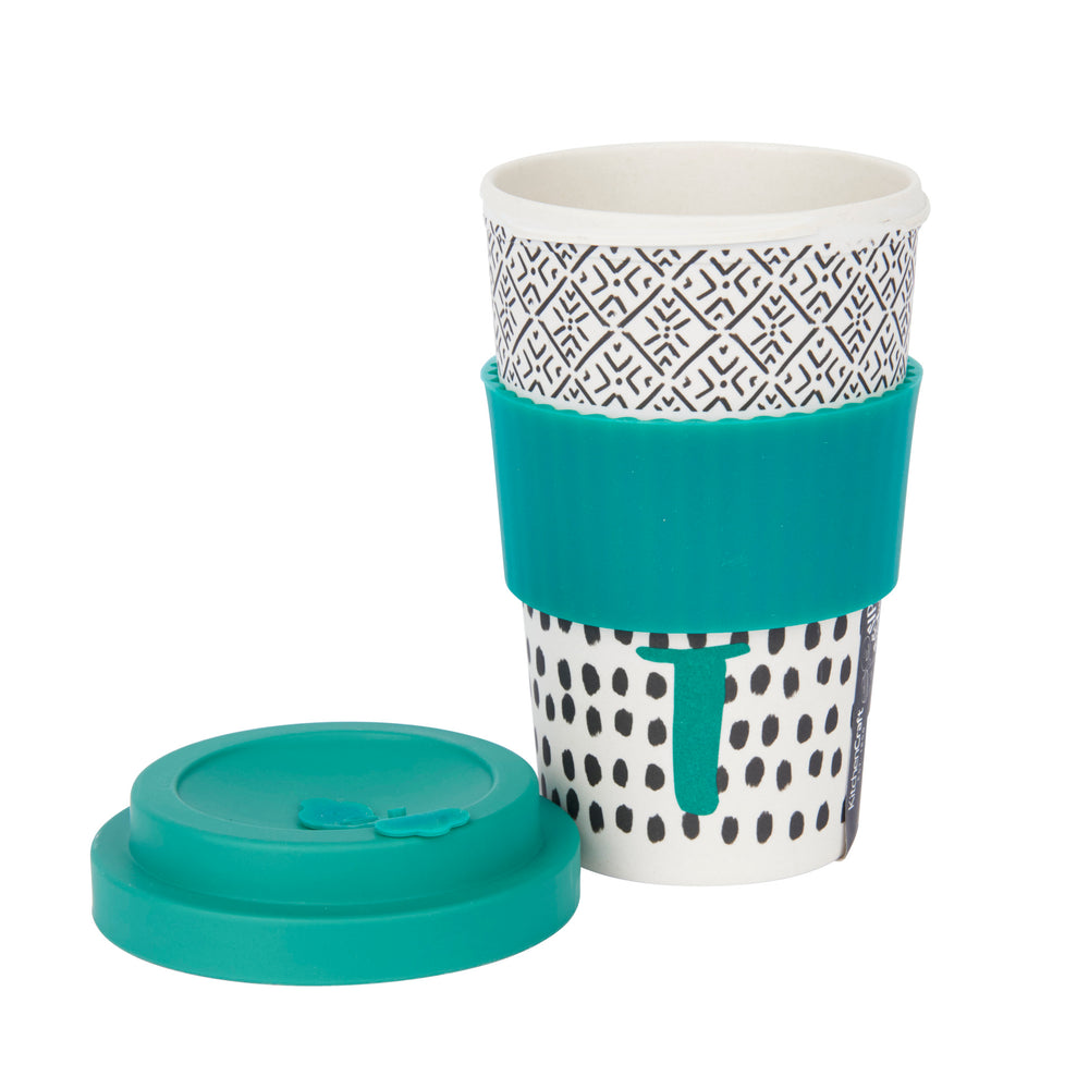 KitchenCraft 410ml Bamboo A to Z Letter 