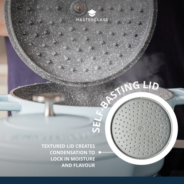 MasterClass Sky Blue Cast Aluminium Casserole Dish, 4L image 11