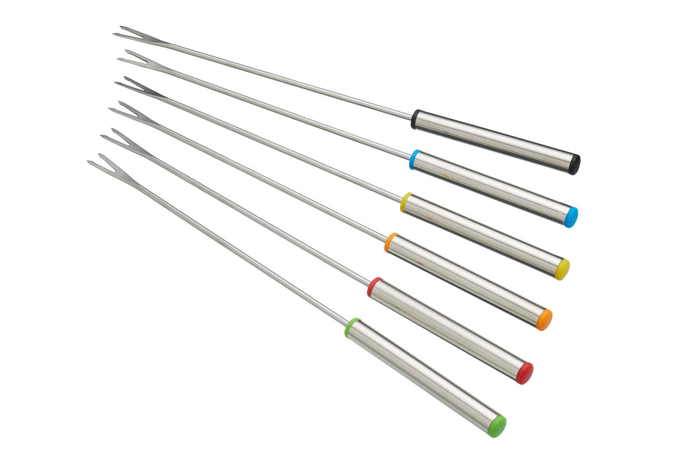 MasterClass Cast Iron Enamelled Cream Fondue Set