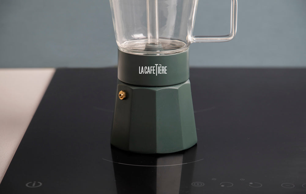La Cafetière Verona Glass Espresso Maker - 6 Cup, Green