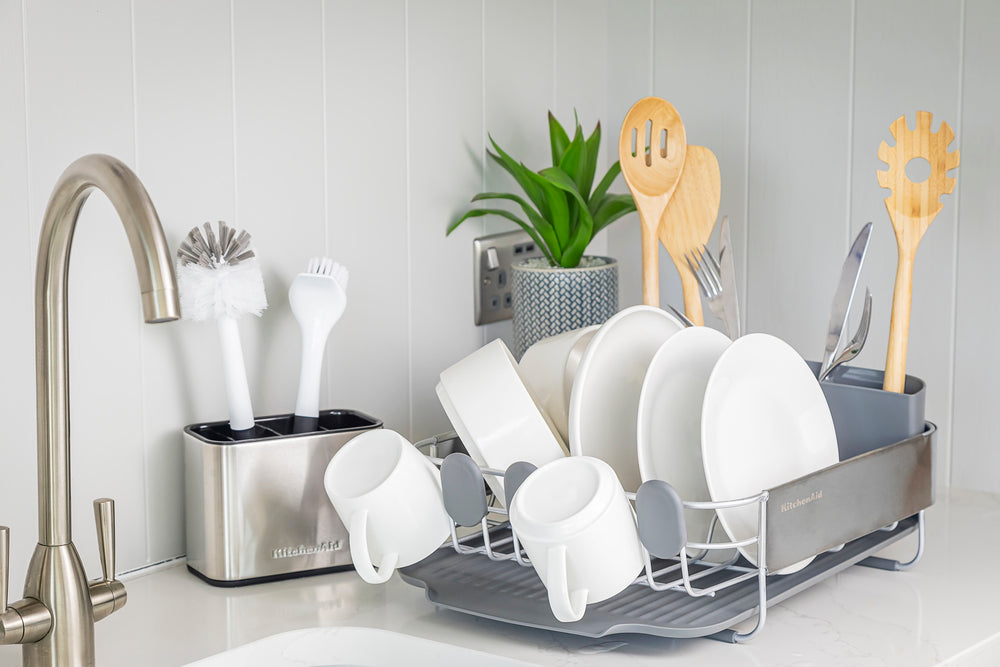 KitchenAid Compact Dish-Drying Rack - Charcoal Grey