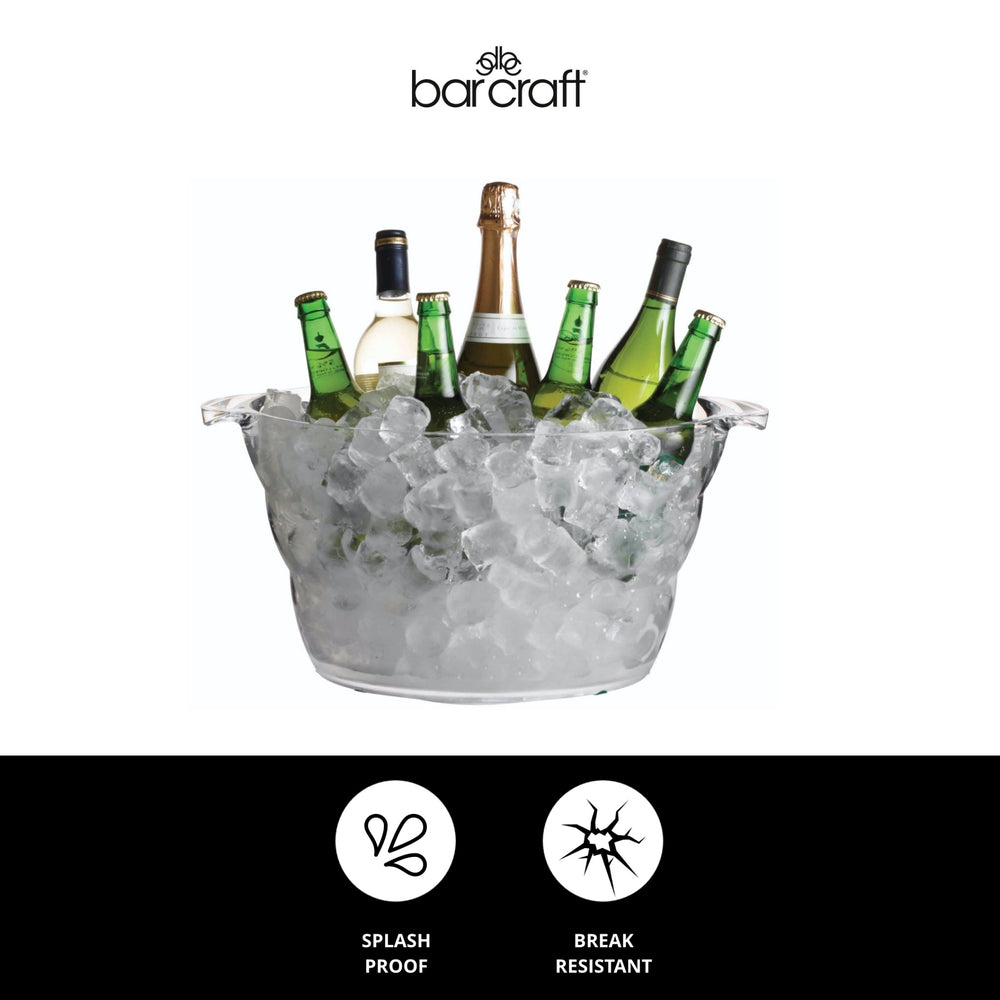 BarCraft Acrylic Large Oval Drinks Pail / Cooler