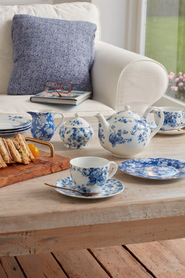 Mikasa Hampton Porcelain Blue & White Flowers 19cm Side Plate image 7