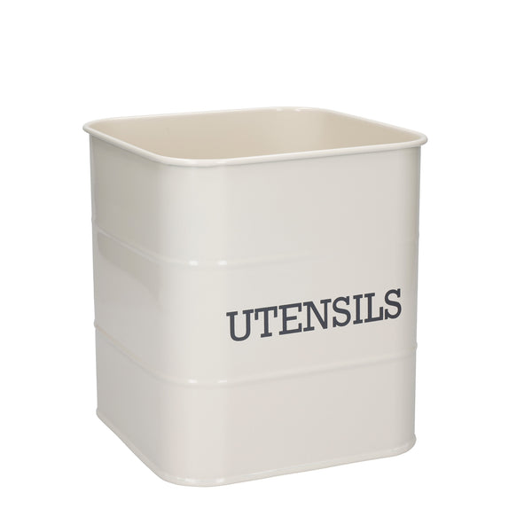 Living Nostalgia Antique Cream Utensil Pot image 3