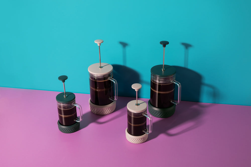 La Cafetière Zero 3 Cup Cafetiere Green, Coffee No Mess French Press