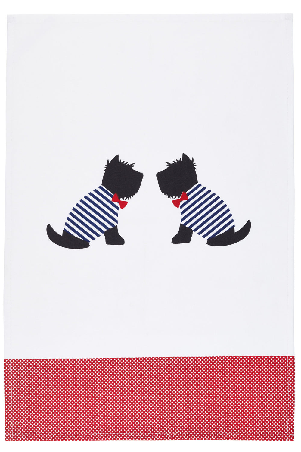 KitchenCraft Set of 2 Westie Tea Towels