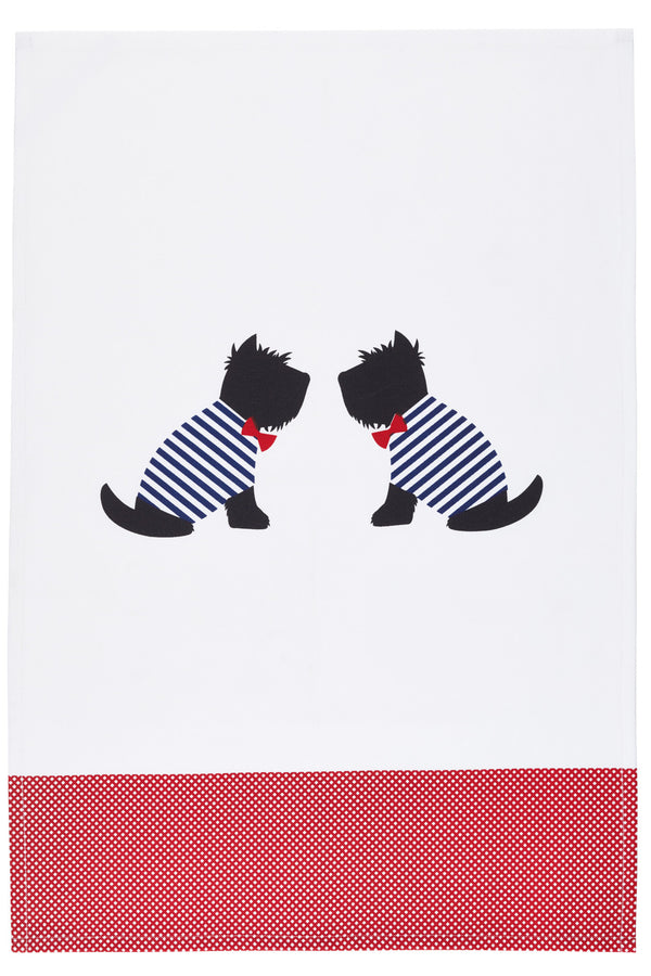 KitchenCraft Set of 2 Westie Tea Towels image 5