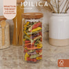 KitchenCraft Idilica Glass Storage Jar with Beechwood Lid, 1000ml image 9