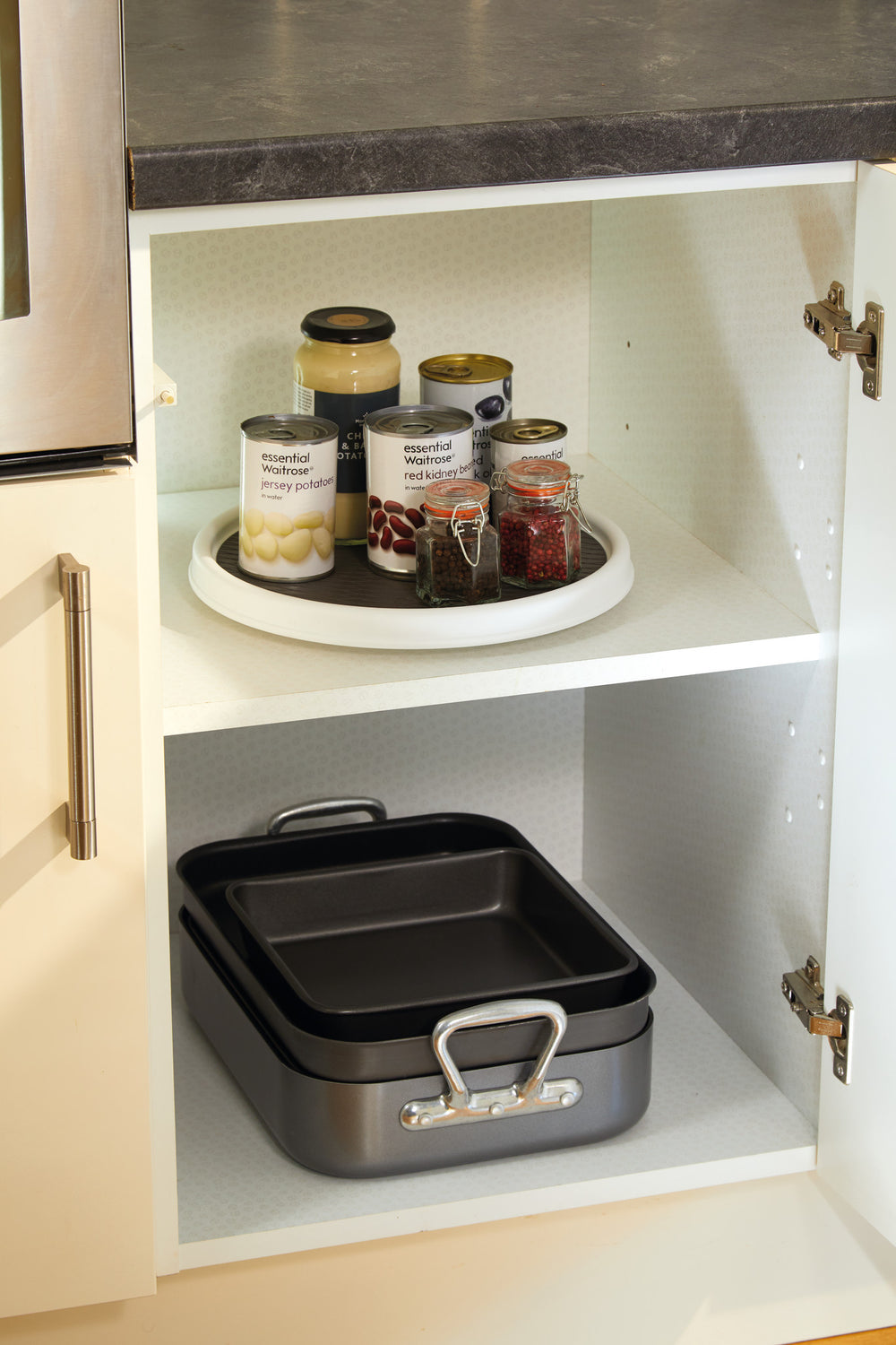 Copco Large White Lazy Susan Food Storage Solution