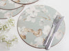 Creative Tops Duck Egg Floral Pack Of 4 Round Premium Placemats