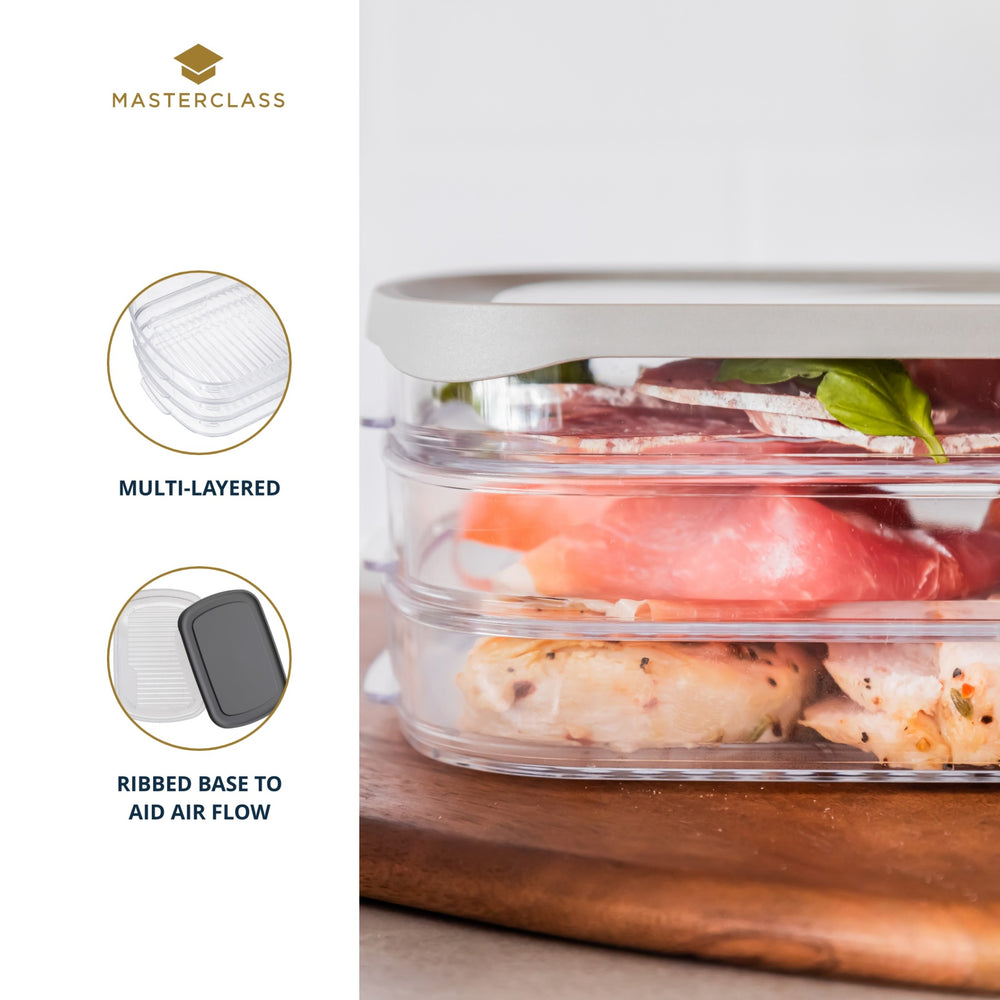 MasterClass Deli Food Storage Box with 3x Compartments